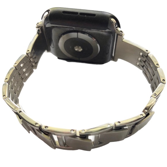 Silver Bling Metal Adjustable Band Apple Watch 38/40/41mm NEW - Picture 6 of 10